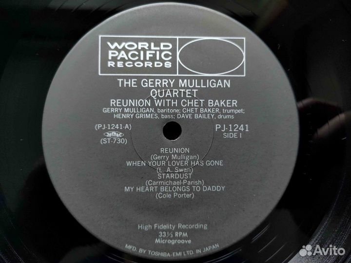 Gerry Mulligan Quartet – Reunion With Chet Baker