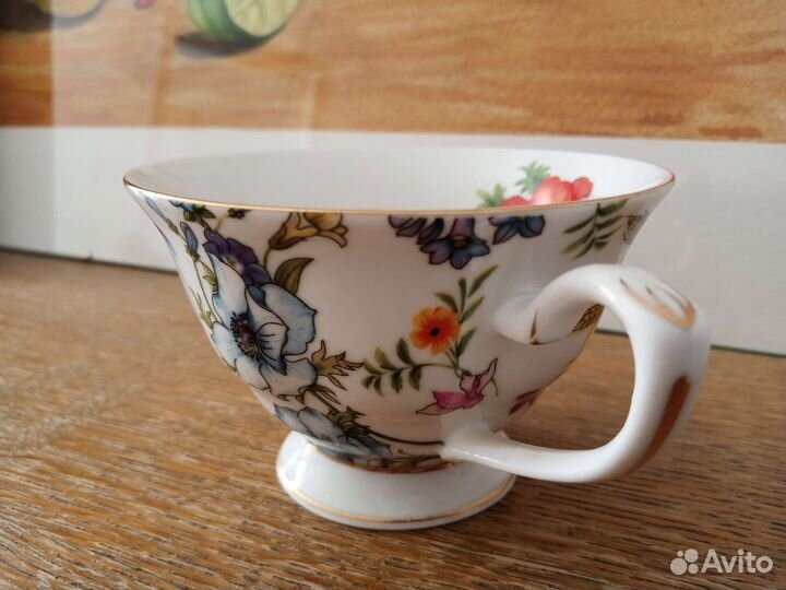 Чайная пара,чашка с блюдцем Zara Home