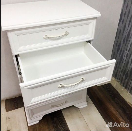 Комод 5 ящиков грация, белый