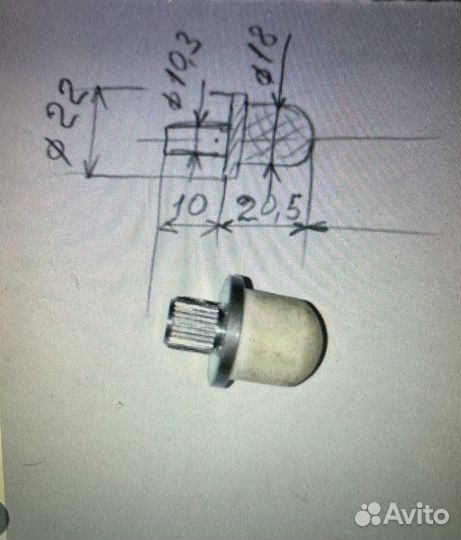 Упор направляющая вилки сцепления Логан. Ларгус