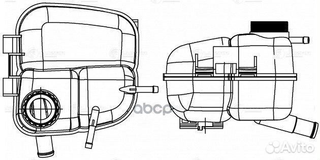 Бачок расширит. охл. жидкости для а/м Opel Astr