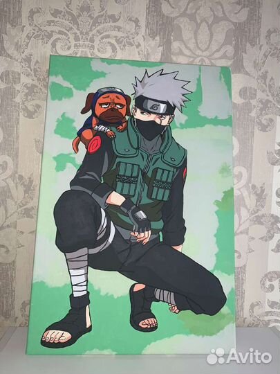 Картина учителя Какаши из аниме 