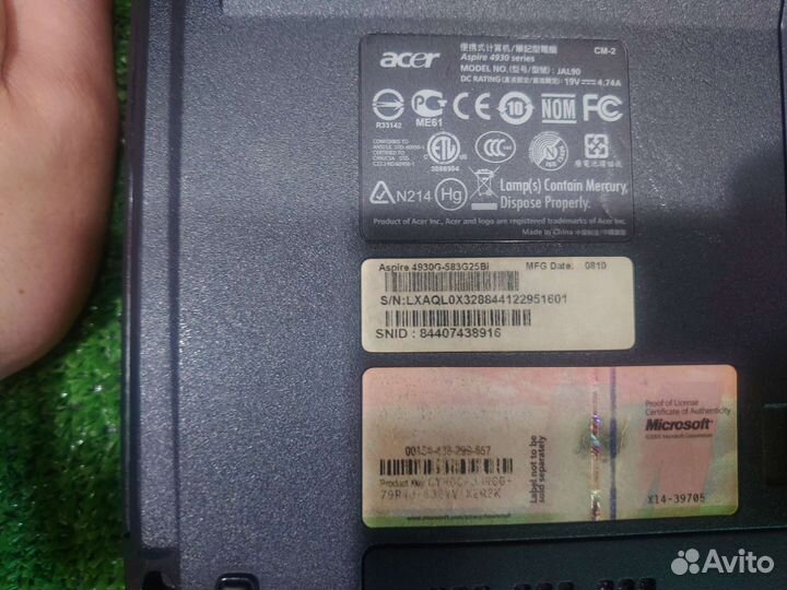 Ноутбук Acer aspire