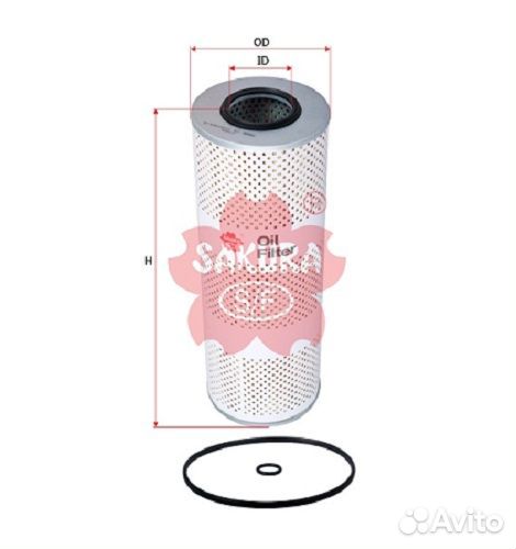Фильтр масляный sakura O-1009 kato, MMC MS270 (8DC
