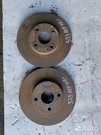 Диск тормозной передний вентилируемый Mazda 323