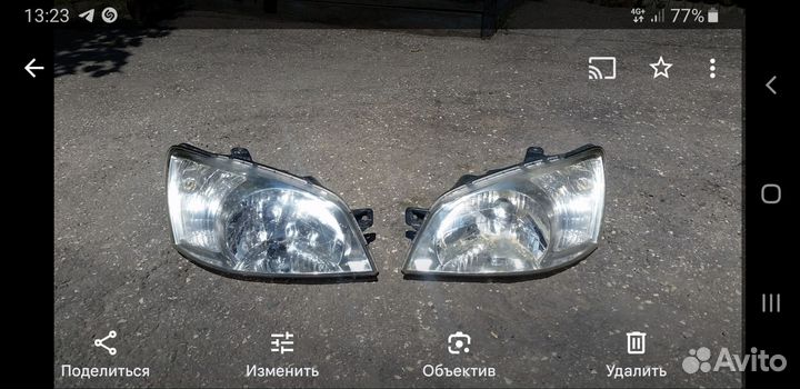 Передние фары на Хундай Гетц