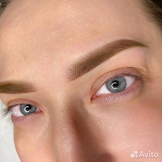 Перманентный макияж. Брови глаза губы