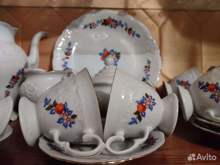 Чайно кофейный сервиз, Польша,на 12 персон