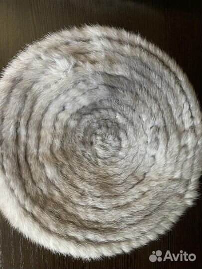 Берет женский норковый мягкий