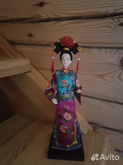Китайская интерьерная кукла, японка, кимоно