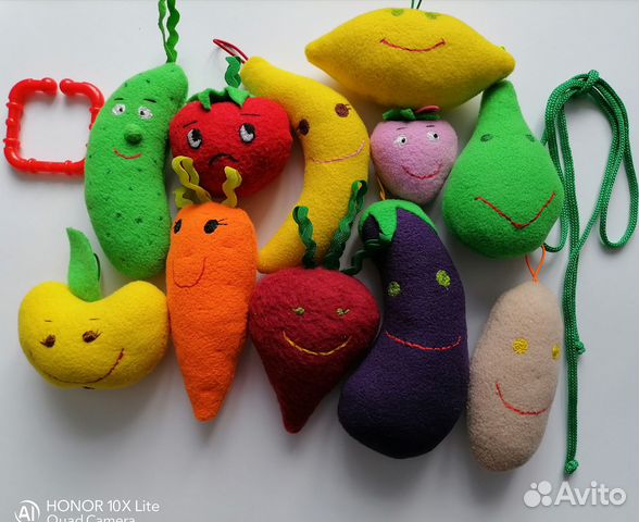 Овощи и фрукты. Детские развивающие игрушки