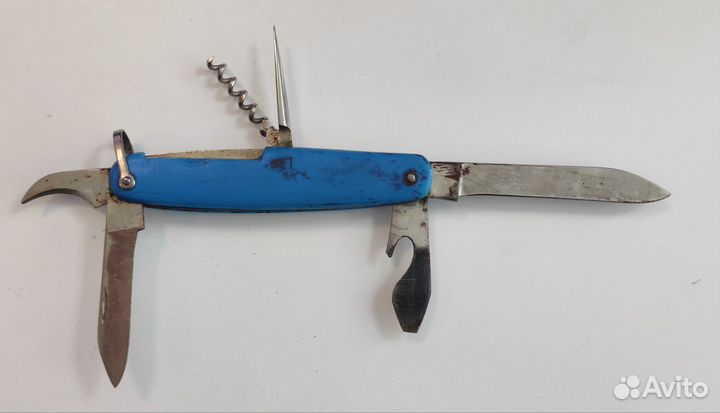 Нож складной 6 лезвий. СССР. Ворсма