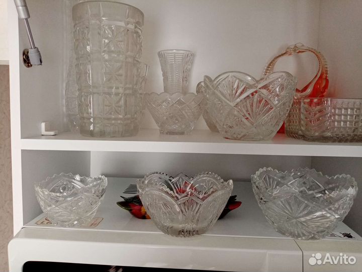 Ваза хрустальная большая СССР