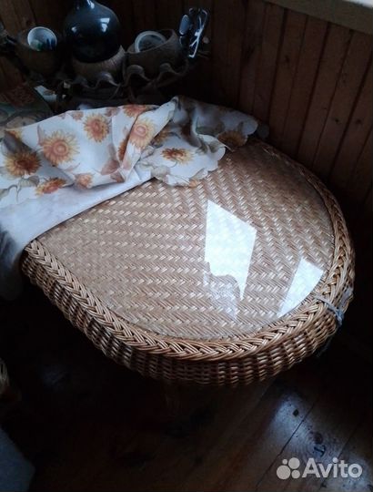 Комплект из натур. ротанга