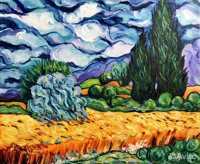 Картина летний пейзаж