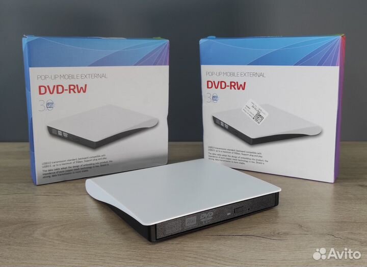 Внешний дисковод/ DVD-RW привод с подключением USB
