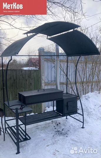 Кованые мангалы с крышей