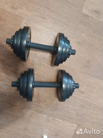 Гантели разборные 10 кг каждая