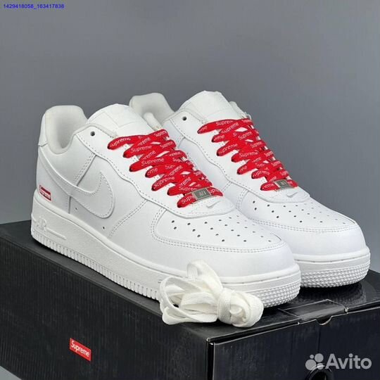 Кроссовки Nike Air Force 1 Low & Supreme (Арт.51172)