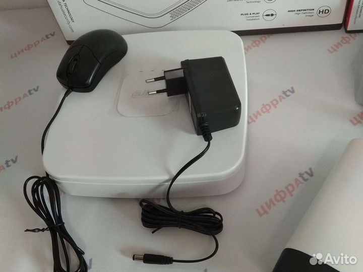 Комплект видеонаблюдения 4Мп Dahua 5 камер zoom