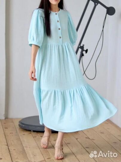 Платье из муслина M