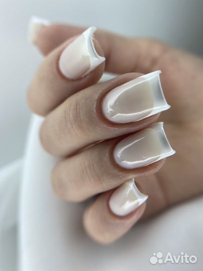 Маникюр,Педикюр, Выкладной френч. Наращивание