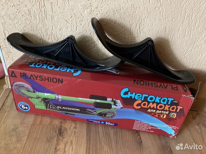 Продам на запчасти снегокат-самокат Playshion