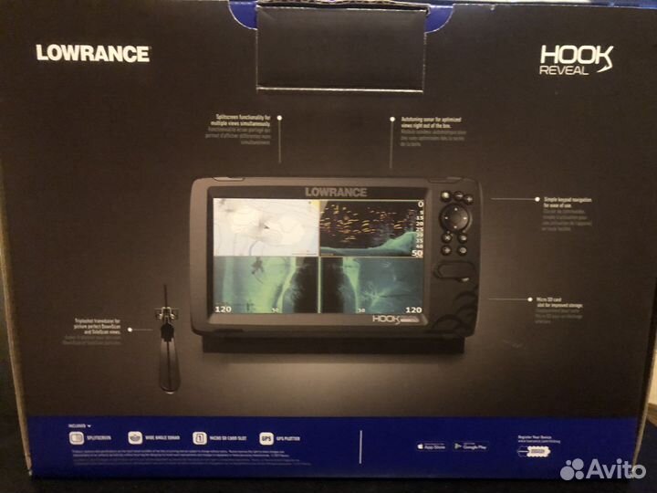 Lowrance hook reveal 9 tripleshot ROW (RUS)