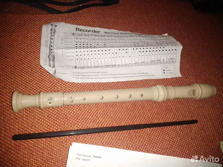 Блокфлейта барочной системы dadi dr-38