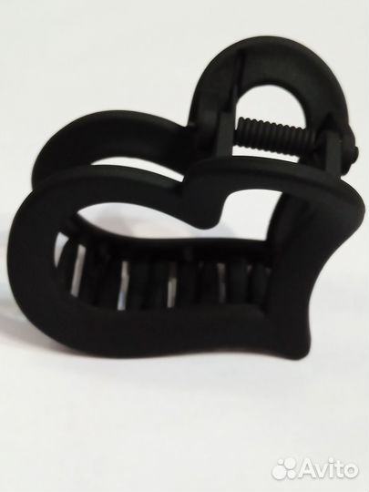 Крабик для волос сердечко