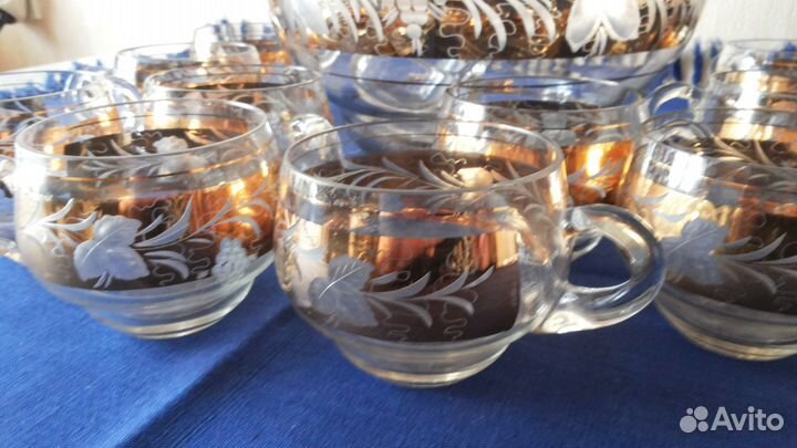 Чешское антикварное стекло