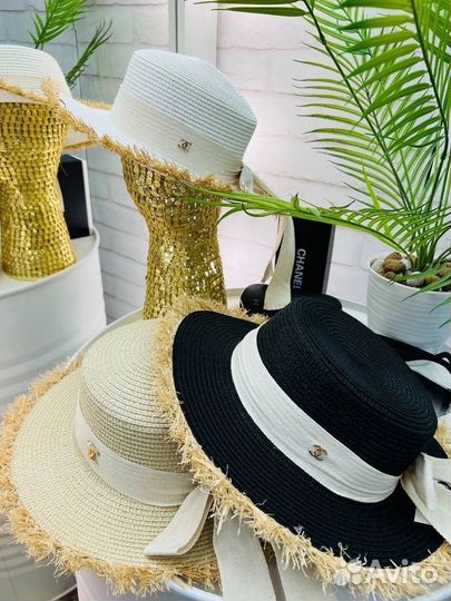 Шляпа плетеная женская