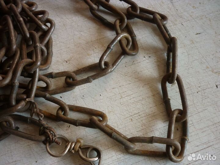 Цепь для собаки 4 метра облегченная