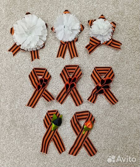 Георгиевская лента с булавкой готовые