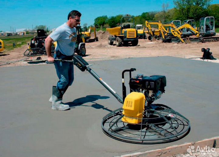 Аренда заглаживающие и затирочные машины по бетону