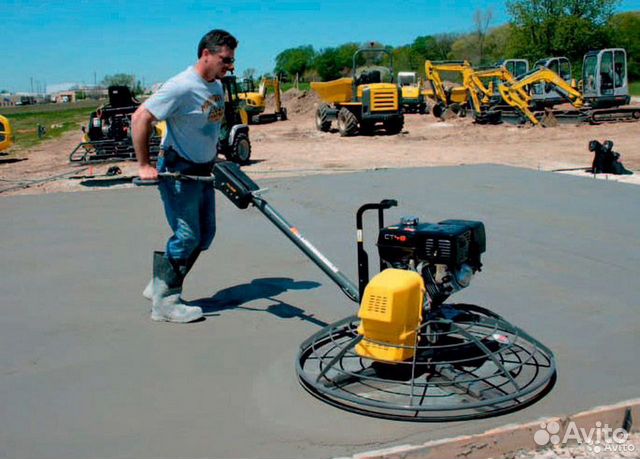 Аренда заглаживающие и затирочные машины по бетону