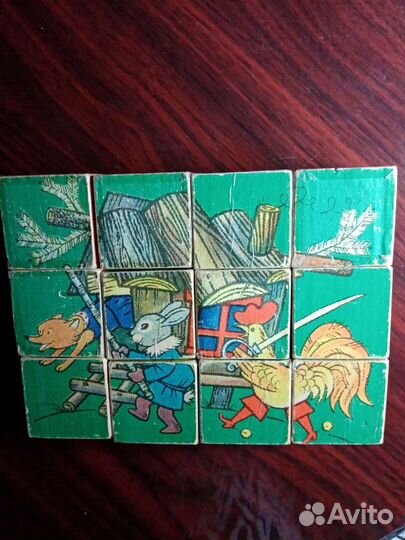Кубики для детей деревянные СССР