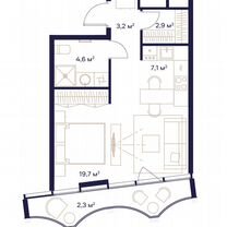 Квартира-студия, 39,8 м², 13/24 эт.