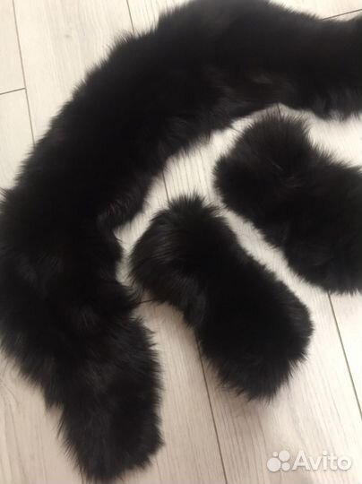 Меховой воротник песец