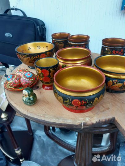 Посуда хохлома