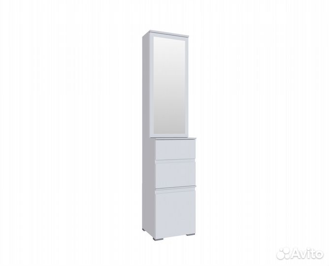 Плейона Тумба с ящиками белый