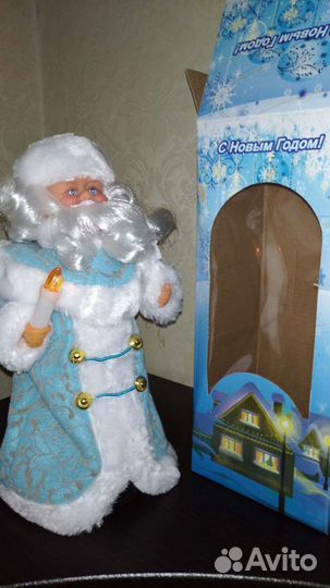 Фигурка Дед Мороз музыкальный 30 см