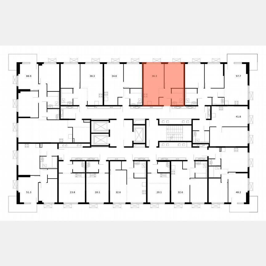 1-к. квартира, 36,3 м², 10/24 эт.