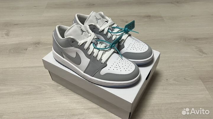 Оригинал Nike Air Jordan 1 low wolf grey