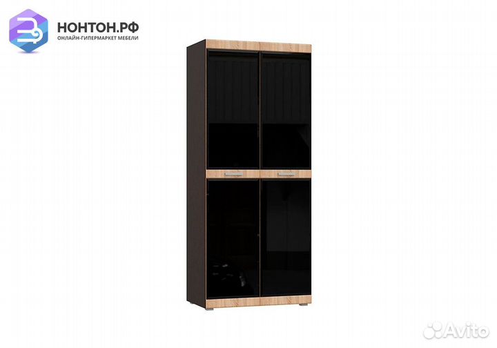 Шкаф 2-х створчатый Асти №2 дуб сонома / венге