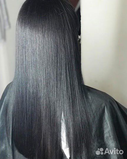 Кератиновое выпрямление волос