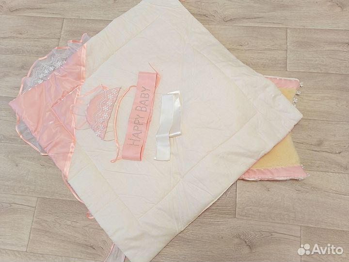 Конверт на выписку для девочки осень/ весна