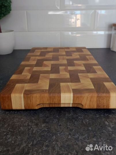 Доска разделочная торцевая (Зигзаги)