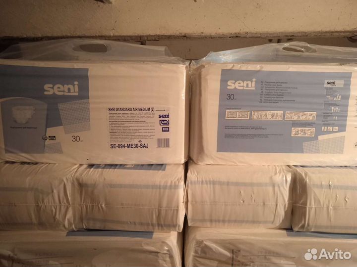 Памперсы Seni M,L,XL