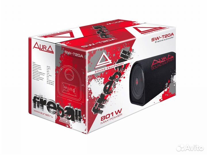 Автосабвуфер Aura SW-T20A 8”